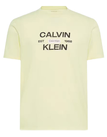 t-shirt homme  calvin klein m ss 30s eu calvinklein stack