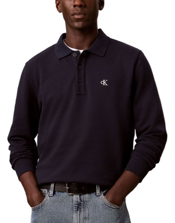 sweat-shirt homme  calvin klein m cl ls 350terry mongrm plo sw