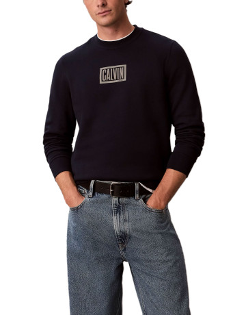 sweat-shirt homme  calvin klein m ls 350terry eu clvin box log