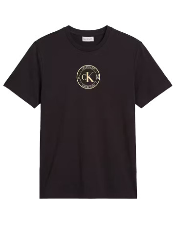 t-shirt homme  calvin klein ss 30s eu crest graphic tee