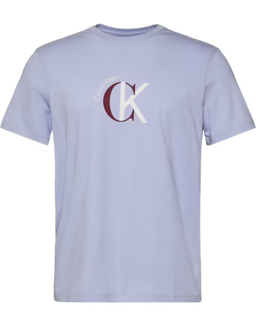 t-shirt homme  calvin klein m ss 30s whsl ckj 2tone ck gra