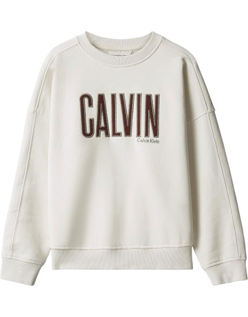 sweat-shirt garçon  calvin klein b calvin applique cn sweatshir
