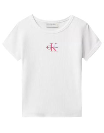 fille g singelogo rib baby tee ss yaf