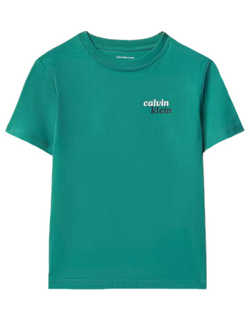t-shirt garçon  calvin klein b front back print tee ss
