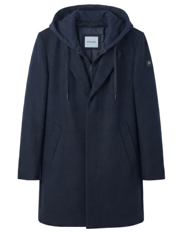 cazadora homme  antony morato coat regular fit in viscose bl