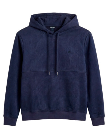 sweat-shirt homme  antony morato hoodie relaxed fit in suede wi