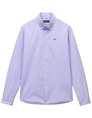 chemise homme  napapijri g-terra ls sb1 stripe sb1