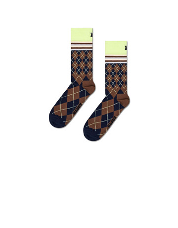  happy mixed argyle sock