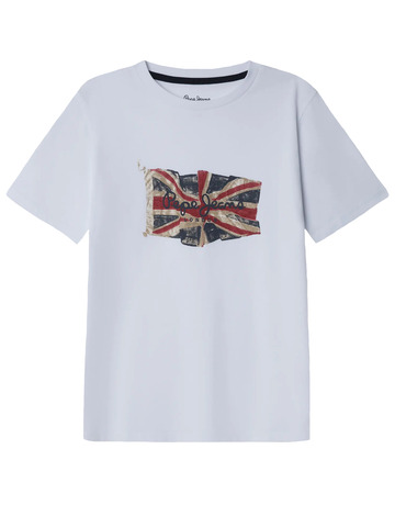 t-shirt garçon  pepe jeans union jack tee
