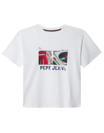 t-shirt garçon  pepe jeans ash