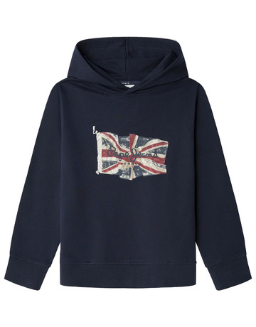 sweat-shirt garçon  pepe jeans union jack hoodie