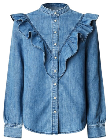 Chemisier Fille Pepe Jeans Sigrid - Popeline Coton - Manches Mi-Longues