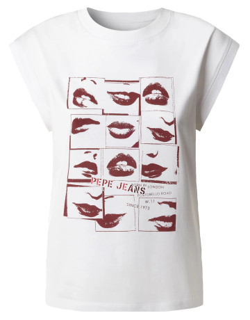 t-shirt femme  pepe jeans w11 buffy