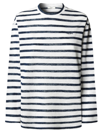 t-shirt femme  pepe jeans marlen striped