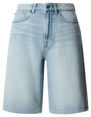 le short femme  pepe jeans relaxed bermuda uhw lexa