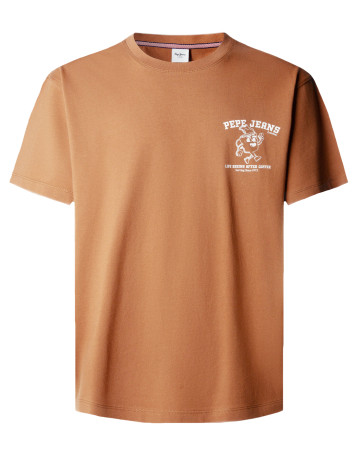 t-shirt homme  pepe jeans coffeet tee