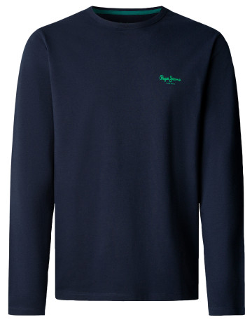 t-shirt homme  pepe jeans pjl73 original basic 2 long