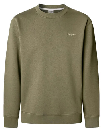 sweat-shirt homme  pepe jeans macbeth small logo plain crew