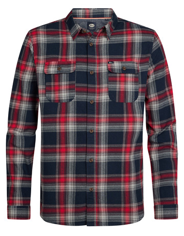 chemise homme  petrol industries men shirt long sleeve check