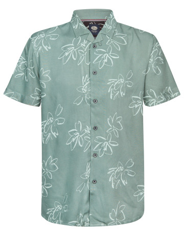 chemise homme  petrol industries men shirt short sleeve aop