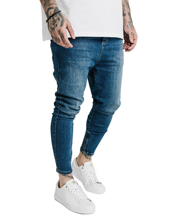 jeans homme  siksilk drop crotch denim