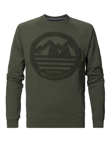 sweat-shirt homme  petrol sweater r-neck