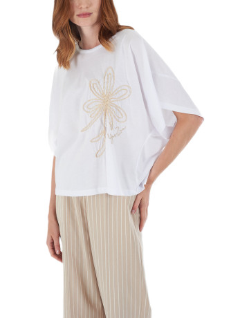 t-shirt femme  yes zee t-shirt donna crop, over