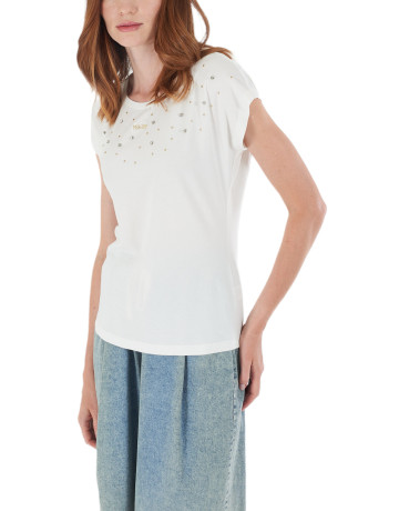 t-shirt femme  yes zee t-shirt donna girocollo m/c