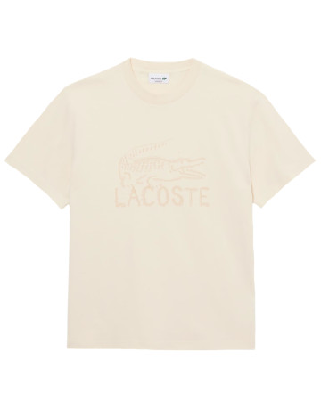 t-shirt homme  lacoste tee-shirts col rond homme adul