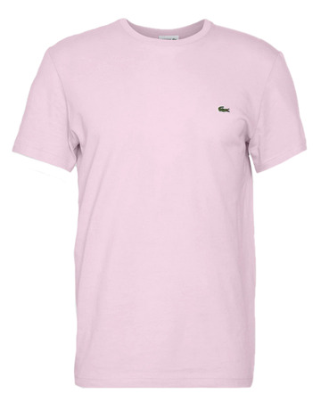 t-shirt homme  lacoste tee-shirt ras du cou manches c