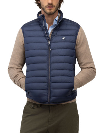 cazadora homme  el ganso veste básico acolchado marin