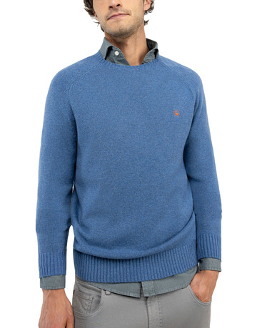 maillot homme  el ganso maillot merino cuello caja azul
