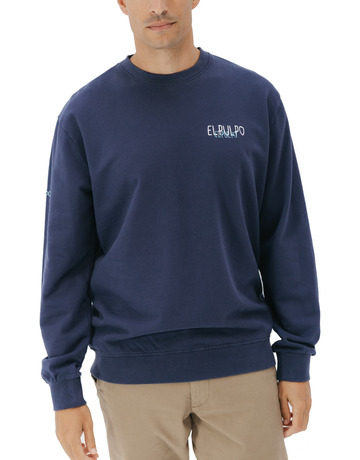homme sweat-shirt logo tejido azul mari azul mar