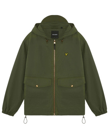 maillot homme  lyle & scott waxed hooded utility jacket