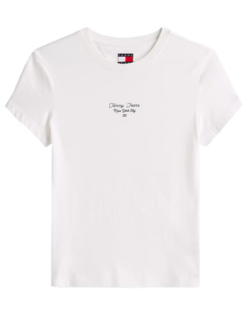 t-shirt femme  tommy hilfiger tjw slim ess logo 1 tee ext