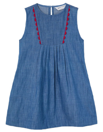robe fille  ciafan robe corto de fille chambray