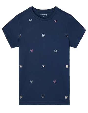 t-shirt garçon  silbon t-shirt kids multiraquetas az