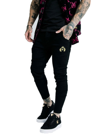 jeans homme  siksilk siksilk x dani alves low rise