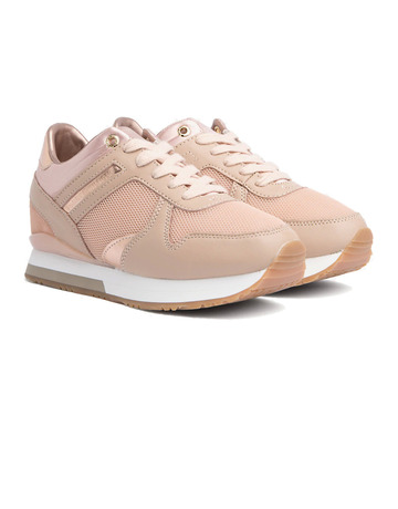 chaussure femme  t.h.f. glitter textile wedge sneaker