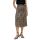 robe femme  salsa jeans animal print skirt with button