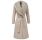manteau femme  salsa jeans long wool coat w/ faux fur and