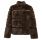 manteau femme  salsa jeans faux fur coat with pu sections