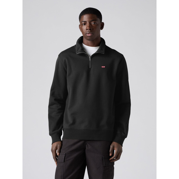 maillot homme  levi's lse_original hm 1/4 zip coffee