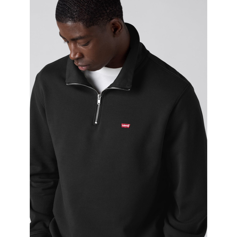 maillot homme  levi's lse_original hm 1/4 zip coffee