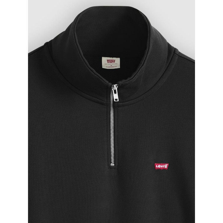 maillot homme  levi's lse_original hm 1/4 zip coffee
