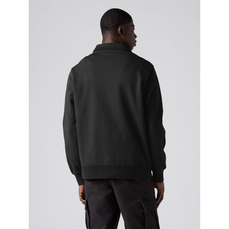 maillot homme  levi's lse_original hm 1/4 zip coffee