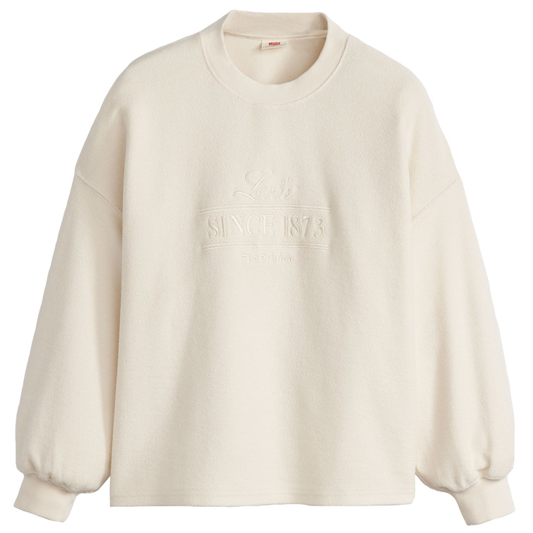 t-shirt femme  levi's gr leo crew 2.0 neutrals
