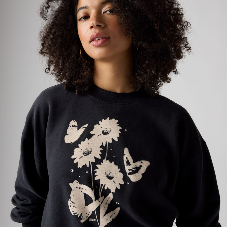 sweat-shirt femme  levi's gr vintage boxy crew sweatshir