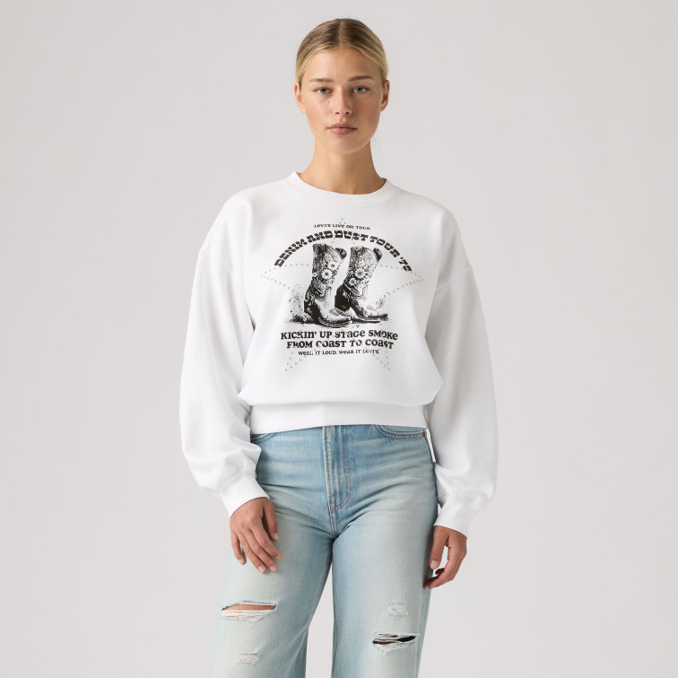 sweat-shirt femme  levi's gr vintage boxy crew sweatshir