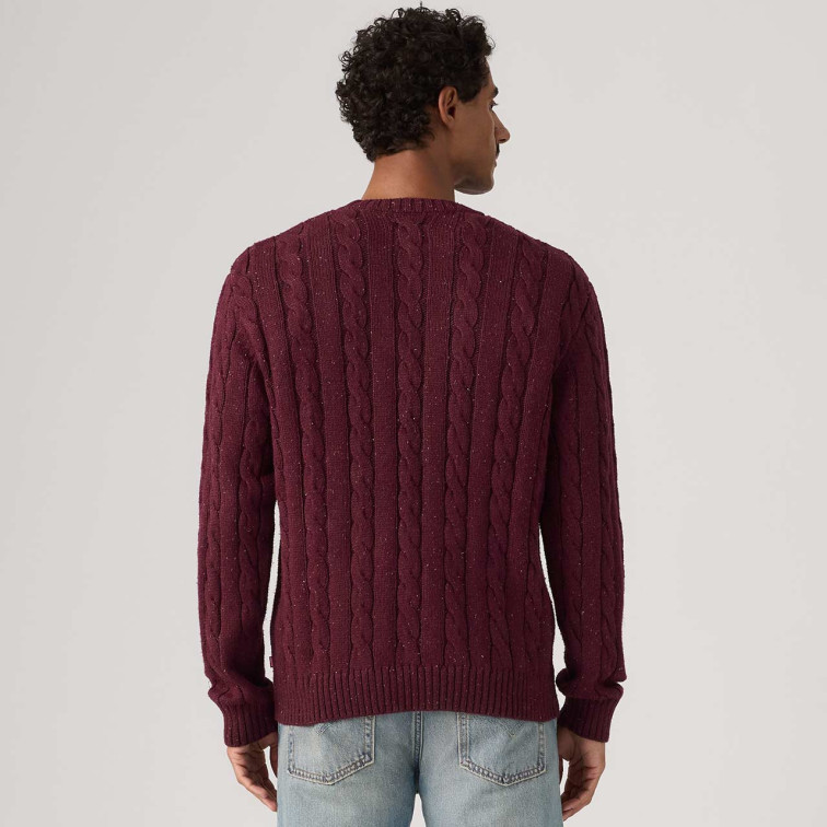 maillot homme  levi's laurel crew cable neps